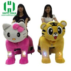 Shopping Mall Ride Walking Electronic Horse Toy Plush Animal Electric Scooter for Adults
