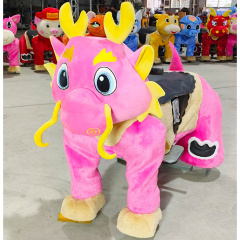 Electric Scooter Ride-On Plush Horse Steel Frame Battery Operated Outdoor Model HI-RH 0064 for Adults & Children