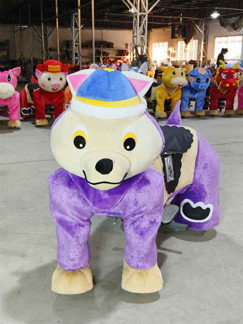 Electric Scooter Ride-On Plush Horse Steel Frame Battery Operated Outdoor Model HI-RH 0064 for Adults & Children