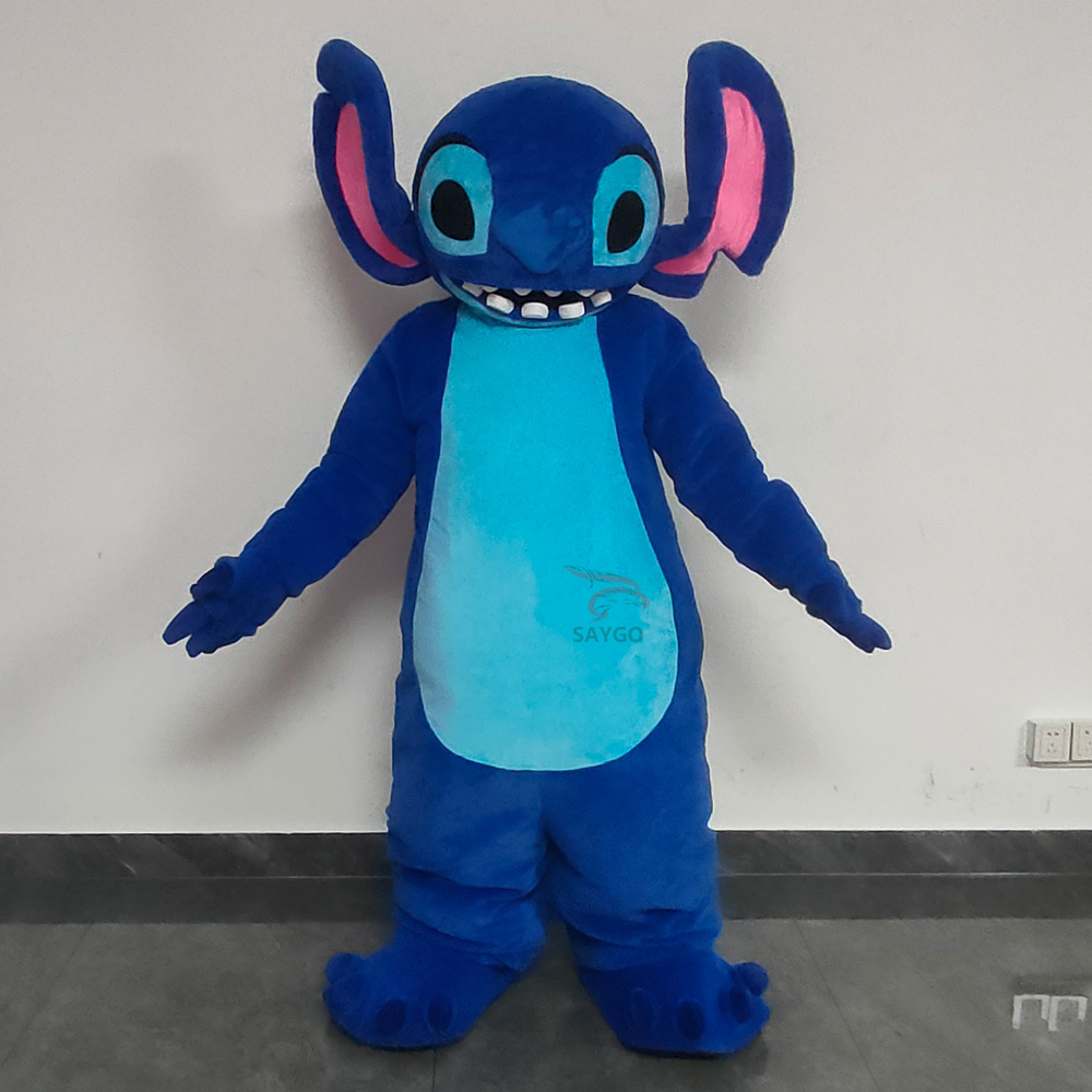 Stitch Mascot Costume Party Show Giant Plush Inflatable Adult Party Event Mascot Cartoon Fancy Dress Character Costume,Big Mascot,Stitch Mascot Costume Party Show Giant Plush Inflatable Adult Party Event Mascot Cartoon Fancy Dress Character Costume