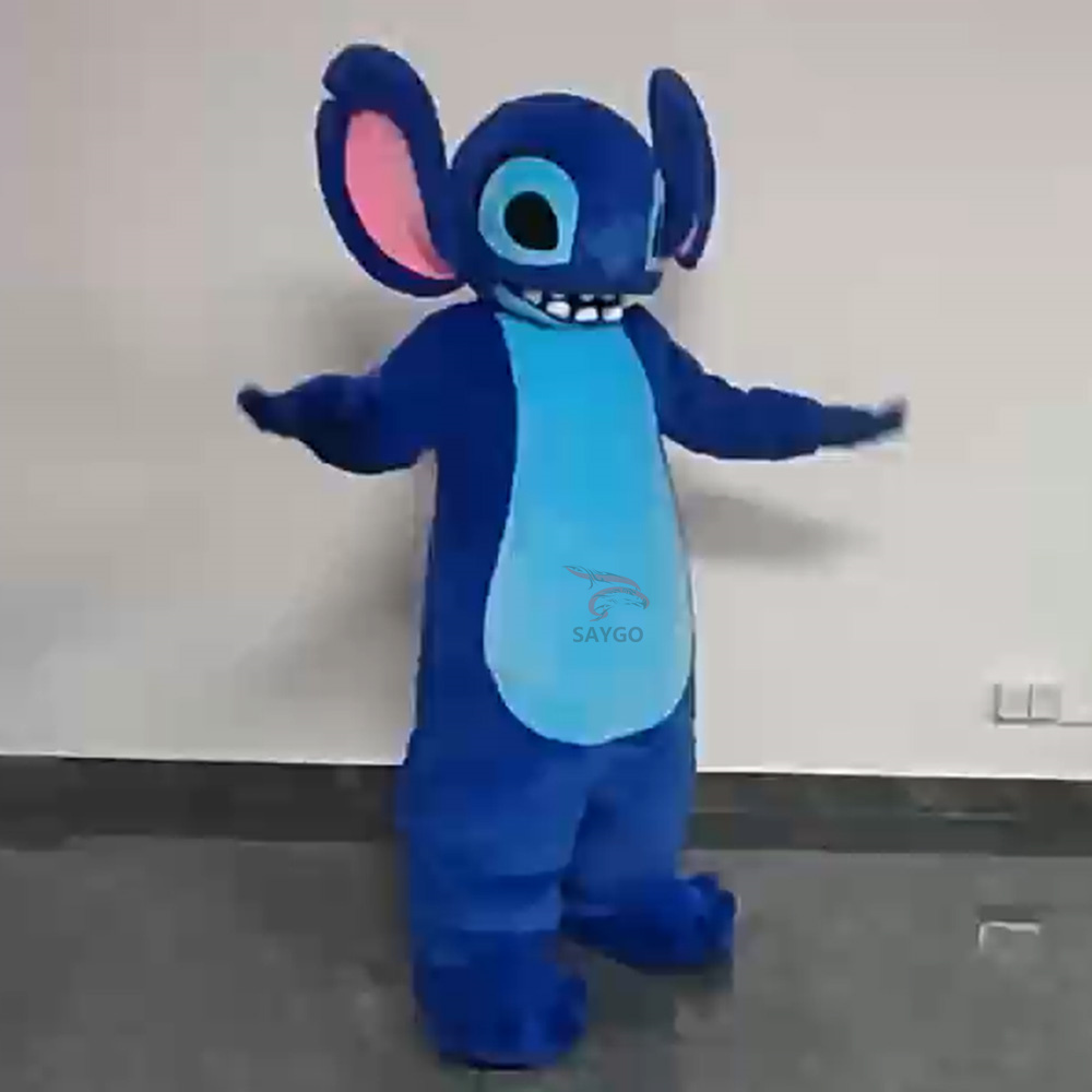 Stitch Mascot Costume Party Show Giant Plush Inflatable Adult Party Event Mascot Cartoon Fancy Dress Character Costume,Big Mascot,Stitch Mascot Costume Party Show Giant Plush Inflatable Adult Party Event Mascot Cartoon Fancy Dress Character Costume