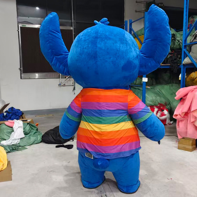 Stitch with Color T-shirt  Mascot Costume Party Show Giant Plush Inflatable Adult Party Event Mascot Cartoon Fancy Dress Character Costume,Big Mascot,Stitch with Color T-shirt  Mascot Costume Party Show Giant Plush Inflatable Adult Party Event Mascot Cartoon Fancy Dress Character Costume