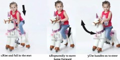 Mechanical Walking Animal for Children 3 to 6 Years Plush Horse Ride on Toy Zebra Kids Ride on Animal Toy