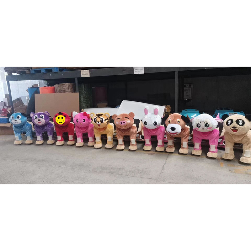 New Design Large Unisex Kids Electric Ride-On Toy Plush Horse and Bear for Mall Amusement Park