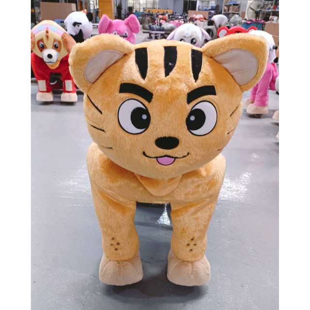 Unisex Kids Large Plush Ride-On Bear Toy Coin-Operated Animal Scooter for Mall or Amusement Park Joy Rides