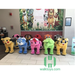 Shopping Mall Ride Walking Electronic Horse Toy Plush Animal Electric Scooter for Adults