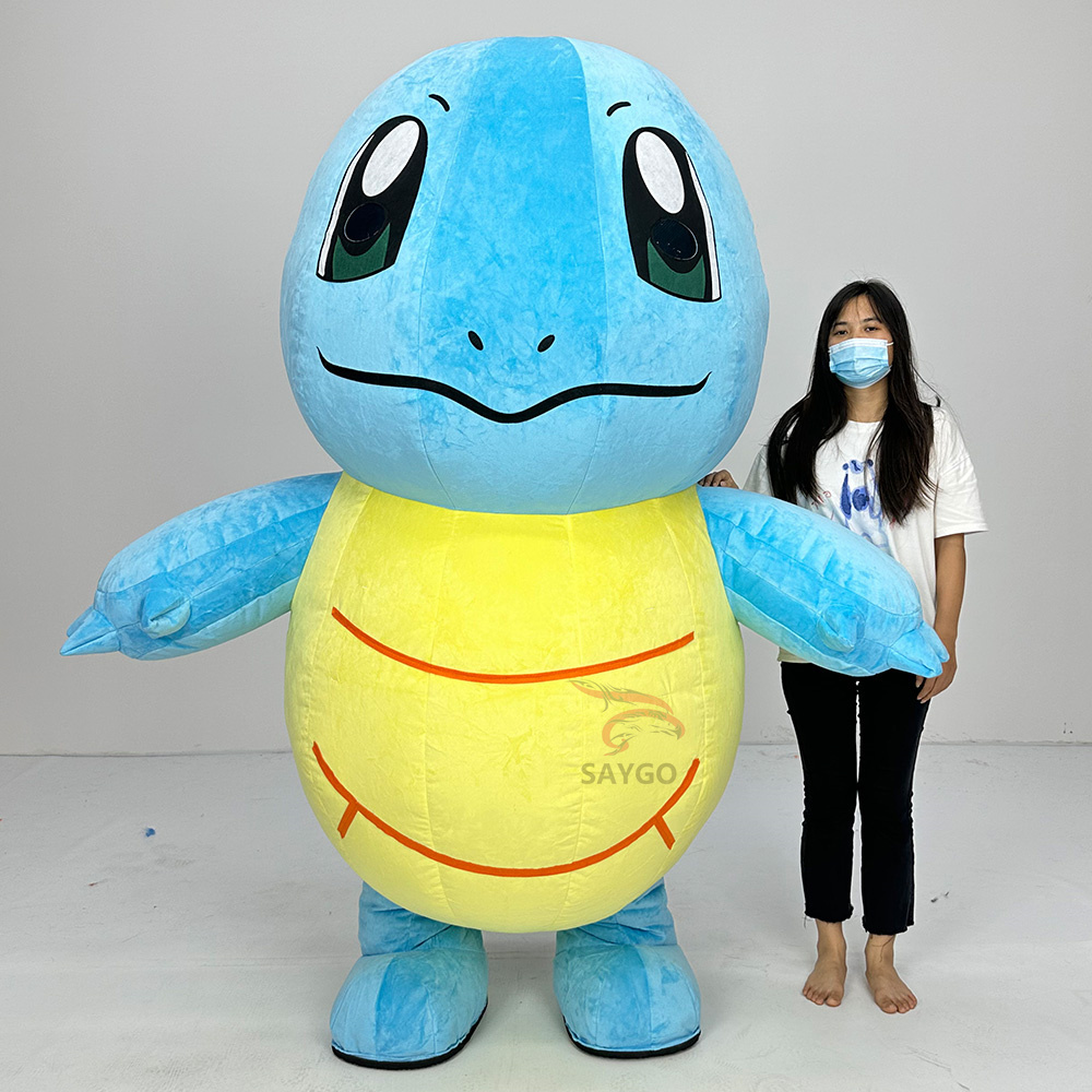 Squirtle Turtle Mascot Costume Cartoon Character Cosplay Turtle Mascot Costume for Adults,Big Mascot,Turtle Inflatable Mascot Costume Cartoon Character Cosplay Turtle Mascot Costume for Adults