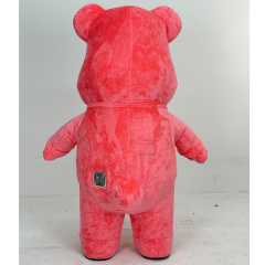 Love Heart  Teddy Bear Manufacturer Wedding Party Easy Wear Good Visual Adult Cosplay Plush Inflatable Teddy Bear Costume with pink Skirt for Sale,Big Mascot,Love Heart  Teddy Bear Manufacturer Wedding Party Easy Wear Good Visual Adult Cosplay Plush Inflatable Teddy Bear Costume with pink Skirt for Sale