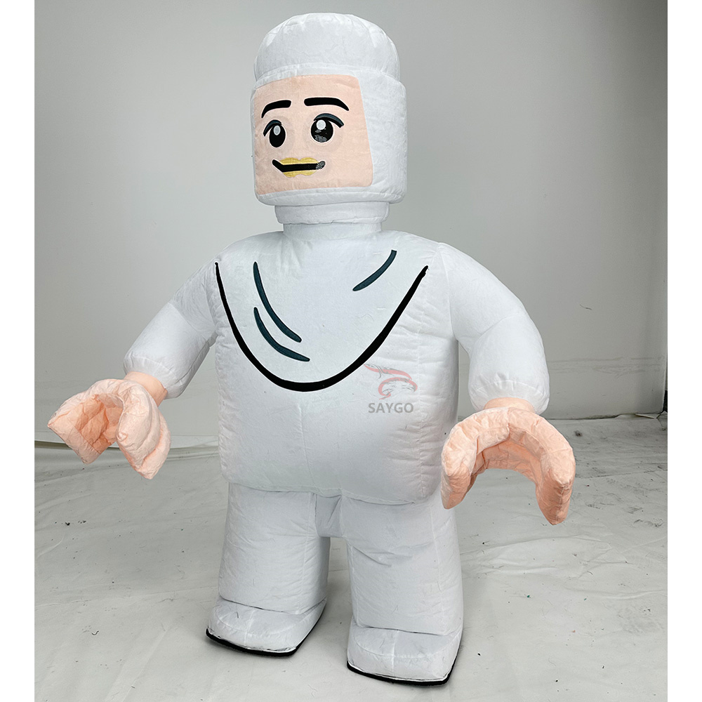 Block Man Custom Design Adult People Inflatable Boy Unisex Costume for Easter/Halloween Carnival Traditional Chinese Fat Mascot,Big Mascot,Custom Design Adult People Inflatable Boy Unisex Costume for Easter/Halloween Carnival Traditional Chinese Fat Mascot