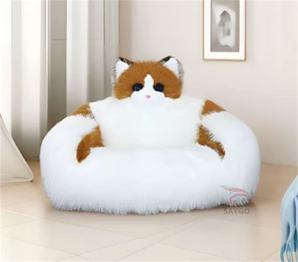 Cat Sofa Furry Animal Couch Inflatable Plush Baby Animal Sofa Chair Panda Sofa Long Plush Panda Sofa Bed With Animal Design for Kids,Big Mascot,Furry Animal Couch Inflatable Plush Baby Animal Sofa Chair Panda Sofa Long Plush Panda Sofa Bed With Animal Design for Kids