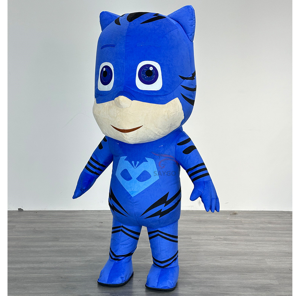 PJ Mask Mascot Costume Party Show Giant Plush Inflatable Adult Party Event Mascot Cartoon Fancy Dress Character Costume,Big Mascot,PJ Mask Mascot Costume Party Show Giant Plush Inflatable Adult Party Event Mascot Cartoon Fancy Dress Character Costume
