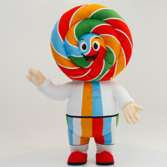 Lolly Candy stick Mascot costume Adults Size Plush Lollipop Food Mascot Clothing Carnival Party Cosplay Cartoon Anime Lollypop Inflatable Advertising Mascot Costumes,Big Mascot,Adults Size Plush Food Ice Cream Mascot Clothing Carnival Party Cosplay Cartoon Anime Inflatable Advertising Mascot Costumes