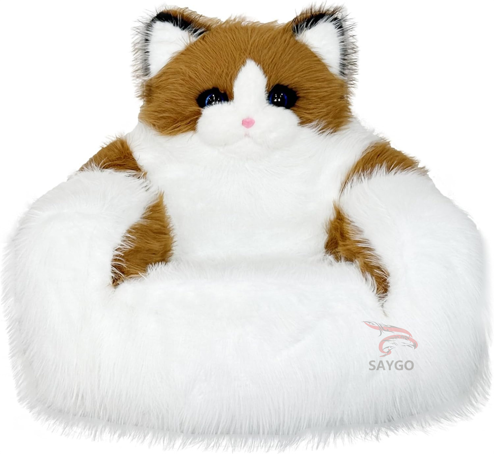 Cat Sofa Furry Animal Couch Inflatable Plush Baby Animal Sofa Chair Panda Sofa Long Plush Panda Sofa Bed With Animal Design for Kids,Big Mascot,Furry Animal Couch Inflatable Plush Baby Animal Sofa Chair Panda Sofa Long Plush Panda Sofa Bed With Animal Design for Kids