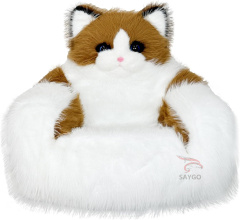 Cat Sofa Furry Animal Couch Inflatable Plush Baby Animal Sofa Chair Panda Sofa Long Plush Panda Sofa Bed With Animal Design for Kids,Big Mascot,Furry Animal Couch Inflatable Plush Baby Animal Sofa Chair Panda Sofa Long Plush Panda Sofa Bed With Animal Design for Kids