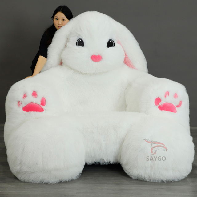 Outdoor Furry Anime Bunny Rabbit Inflatable Sofa Chair and Couch Bed with Pump,Big Mascot,Outdoor Furry Anime Bunny Rabbit Inflatable Sofa Chair and Couch Bed with Pump for 2 Persons