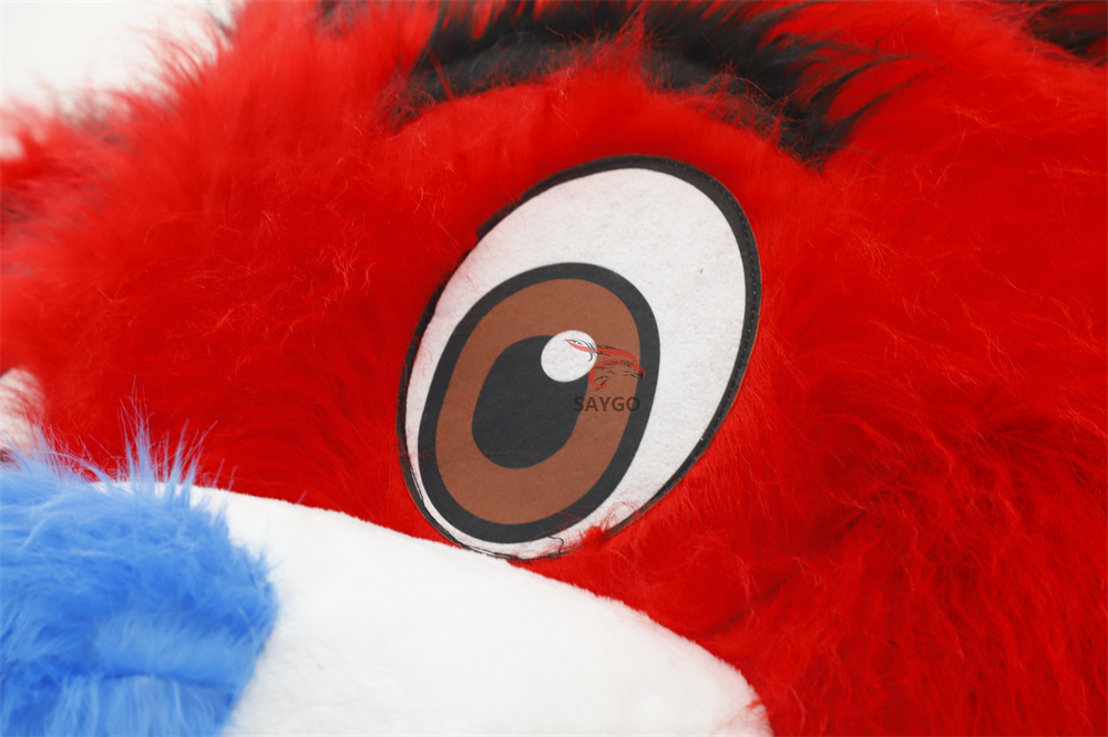 Red Tiger Wild Animal Inflatable Life Size Long FurTiger Animal Costume Rental for Adults Unisex Easter/Halloween,Big Mascot,Lovely Red Inflatable Life Size Long FurTiger Animal Costume Rental for Adults Unisex Easter/Halloween