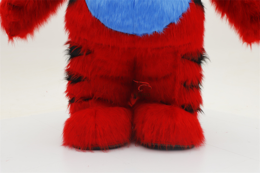 Red Tiger Wild Animal Inflatable Life Size Long FurTiger Animal Costume Rental for Adults Unisex Easter/Halloween,Big Mascot,Lovely Red Inflatable Life Size Long FurTiger Animal Costume Rental for Adults Unisex Easter/Halloween