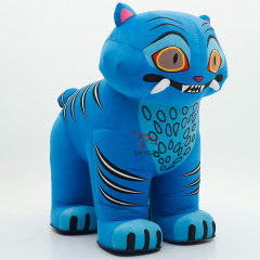 Giant Blue Tiger on 4 feet Festival Custom Made Funny Plush Animal 4 Legs Tiger Costume Mascot Giant Stitch Adult Fancy Dress Advertising Promotion Mascot,Big Mascot,Festival Custom Made Funny Plush Animal 4 Legs Tiger Costume Mascot Giant Stitch Adult Fancy Dress Advertising Promotion Mascot