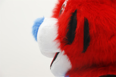 Red Tiger Wild Animal Inflatable Life Size Long FurTiger Animal Costume Rental for Adults Unisex Easter/Halloween,Big Mascot,Lovely Red Inflatable Life Size Long FurTiger Animal Costume Rental for Adults Unisex Easter/Halloween