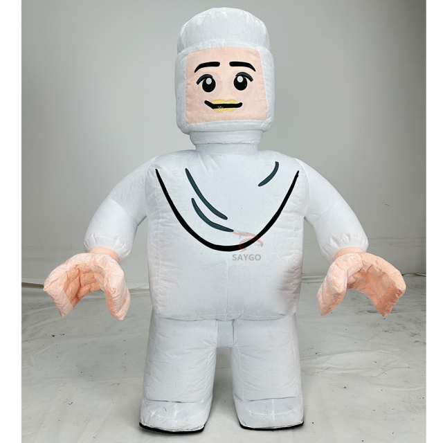 Block Man Custom Design Adult People Inflatable Boy Unisex Costume for Easter/Halloween Carnival Traditional Chinese Fat Mascot,Big Mascot,Custom Design Adult People Inflatable Boy Unisex Costume for Easter/Halloween Carnival Traditional Chinese Fat Mascot