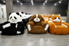 Cat Sofa Furry Animal Couch Inflatable Plush Baby Animal Sofa Chair Panda Sofa Long Plush Panda Sofa Bed With Animal Design for Kids,Big Mascot,Furry Animal Couch Inflatable Plush Baby Animal Sofa Chair Panda Sofa Long Plush Panda Sofa Bed With Animal Design for Kids