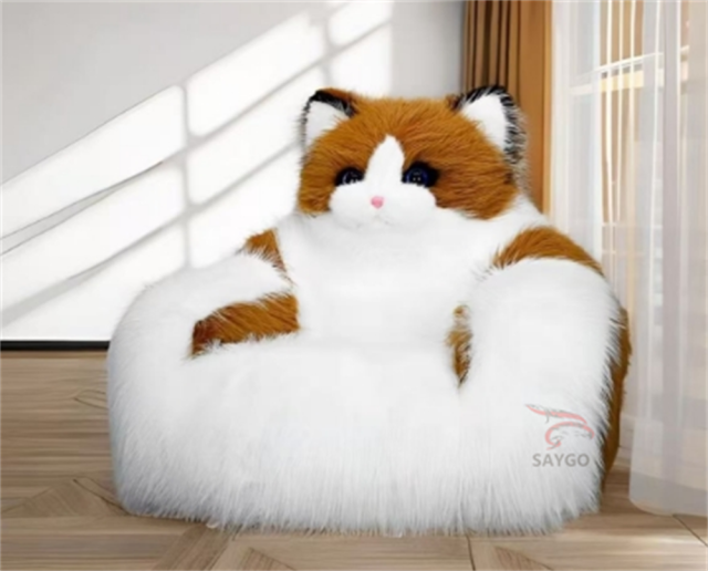 Cat Sofa Furry Animal Couch Inflatable Plush Baby Animal Sofa Chair Panda Sofa Long Plush Panda Sofa Bed With Animal Design for Kids,Big Mascot,Furry Animal Couch Inflatable Plush Baby Animal Sofa Chair Panda Sofa Long Plush Panda Sofa Bed With Animal Design for Kids