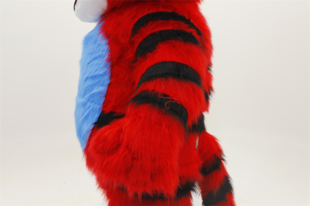 Red Tiger Wild Animal Inflatable Life Size Long FurTiger Animal Costume Rental for Adults Unisex Easter/Halloween,Big Mascot,Lovely Red Inflatable Life Size Long FurTiger Animal Costume Rental for Adults Unisex Easter/Halloween