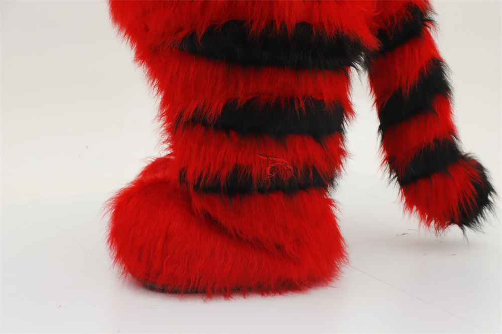 Red Tiger Wild Animal Inflatable Life Size Long FurTiger Animal Costume Rental for Adults Unisex Easter/Halloween,Big Mascot,Lovely Red Inflatable Life Size Long FurTiger Animal Costume Rental for Adults Unisex Easter/Halloween
