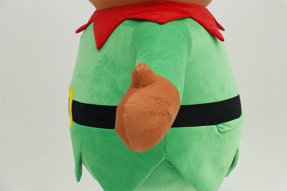 Deluxe Velvet Inflatable Adult Christmas Elf Mascot Costume Luxury Adult Fancy Dress for Christmas Party and Carnival Costumes,Big Mascot,Deluxe Velvet Inflatable Adult Christmas Elf Mascot Costume Luxury Adult Fancy Dress for Christmas Party and Carnival Costumes