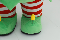 Deluxe Velvet Inflatable Adult Christmas Elf Mascot Costume Luxury Adult Fancy Dress for Christmas Party and Carnival Costumes,Big Mascot,Deluxe Velvet Inflatable Adult Christmas Elf Mascot Costume Luxury Adult Fancy Dress for Christmas Party and Carnival Costumes
