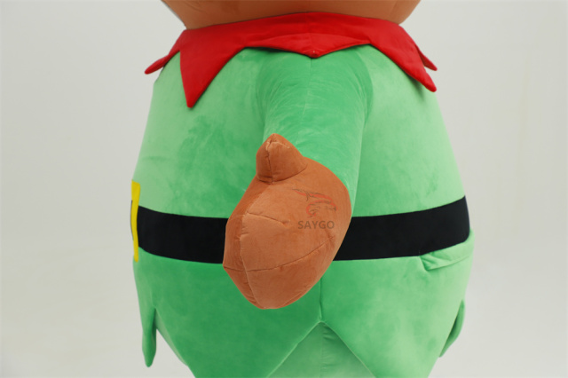 Deluxe Velvet Inflatable Adult Christmas Elf Mascot Costume Luxury Adult Fancy Dress for Christmas Party and Carnival Costumes,Big Mascot,Deluxe Velvet Inflatable Adult Christmas Elf Mascot Costume Luxury Adult Fancy Dress for Christmas Party and Carnival Costumes