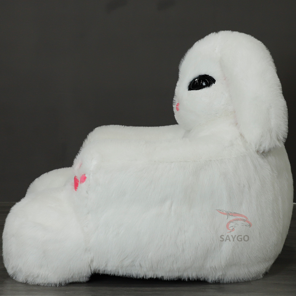 Outdoor Furry Anime Bunny Rabbit Inflatable Sofa Chair and Couch Bed with Pump,Big Mascot,Outdoor Furry Anime Bunny Rabbit Inflatable Sofa Chair and Couch Bed with Pump for 2 Persons