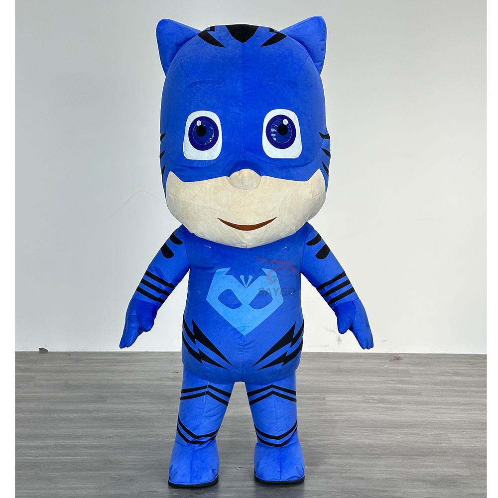 PJ Mask Mascot Costume Party Show Giant Plush Inflatable Adult Party Event Mascot Cartoon Fancy Dress Character Costume,Big Mascot,PJ Mask Mascot Costume Party Show Giant Plush Inflatable Adult Party Event Mascot Cartoon Fancy Dress Character Costume