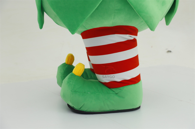 Deluxe Velvet Inflatable Adult Christmas Elf Mascot Costume Luxury Adult Fancy Dress for Christmas Party and Carnival Costumes,Big Mascot,Deluxe Velvet Inflatable Adult Christmas Elf Mascot Costume Luxury Adult Fancy Dress for Christmas Party and Carnival Costumes