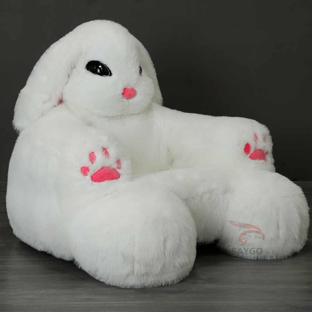Outdoor Furry Anime Bunny Rabbit Inflatable Sofa Chair and Couch Bed with Pump,Big Mascot,Outdoor Furry Anime Bunny Rabbit Inflatable Sofa Chair and Couch Bed with Pump for 2 Persons