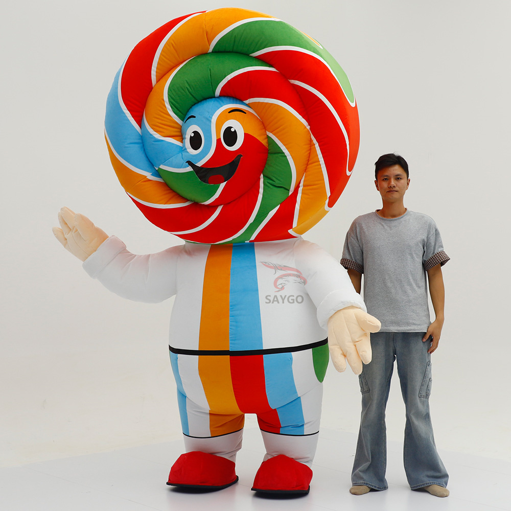 Lolly Candy stick Mascot costume Adults Size Plush Lollipop Food Mascot Clothing Carnival Party Cosplay Cartoon Anime Lollypop Inflatable Advertising Mascot Costumes,Big Mascot,Adults Size Plush Food Ice Cream Mascot Clothing Carnival Party Cosplay Cartoon Anime Inflatable Advertising Mascot Costumes
