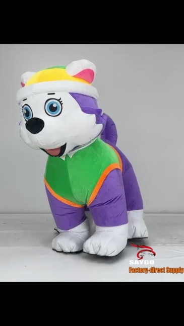Everest Paw Patrol Dog Anime Party Adult Dress Blow up Popular Cartoon Character Inflatable Mascot Costume,Big Mascot,Everest Paw Patrol Dog Anime Party Adult Dress Blow up Popular Cartoon Character Inflatable Mascot Costume