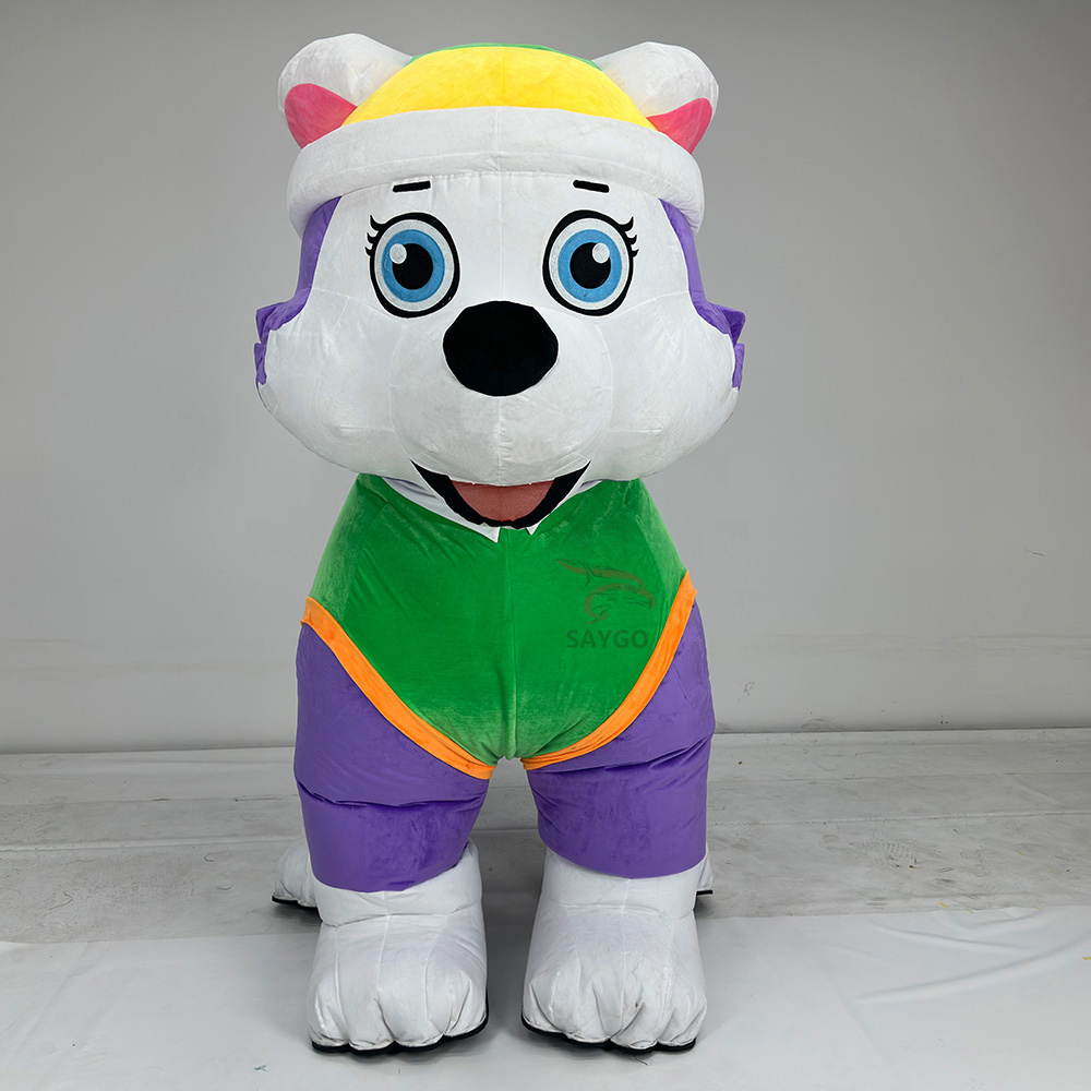 Everest Paw Patrol Dog Anime Party Adult Dress Blow up Popular Cartoon Character Inflatable Mascot Costume,Big Mascot,Everest Paw Patrol Dog Anime Party Adult Dress Blow up Popular Cartoon Character Inflatable Mascot Costume