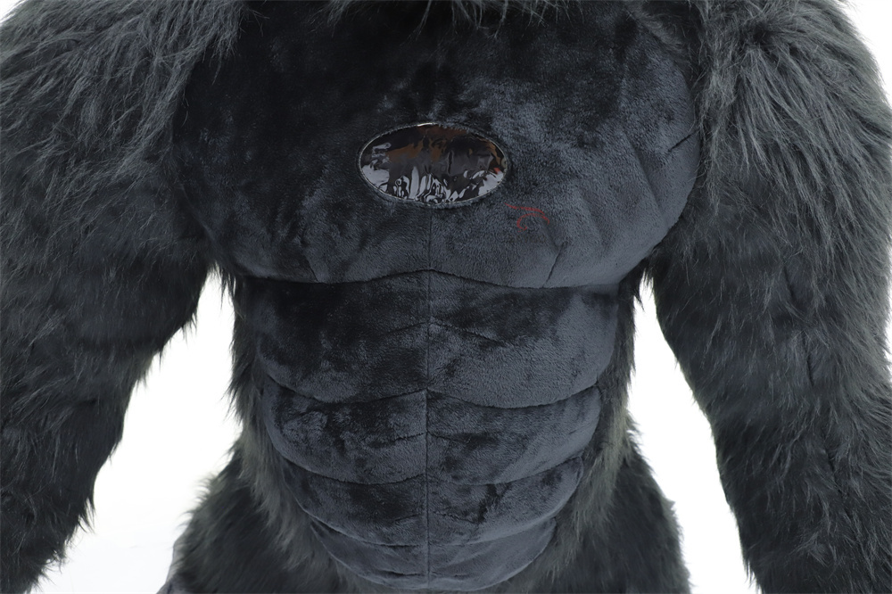 Upright Standing King Kong Goirlla Mascot Costume Walkable Halloween Plush Animal Wearable for King Kong Party Character Cartoon,Big Mascot,Customized 3M Brown Goirlla Mascot Costume Walkable Halloween Plush Animal Wearable for King Kong Party Character Cartoon