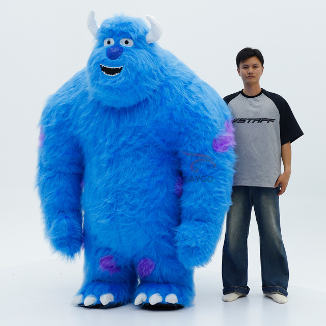 Blue Monsters CE Certified Inflatable  Sullivan Cartoon Mascot Costume-saygo Brand Mardi Gras/Carnival Theme Adult Unisex,Big Mascot,CE Certified Inflatable Blue Monster Sullivan Cartoon Mascot Costume-saygo Brand Mardi Gras/Carnival Theme Adult Unisex