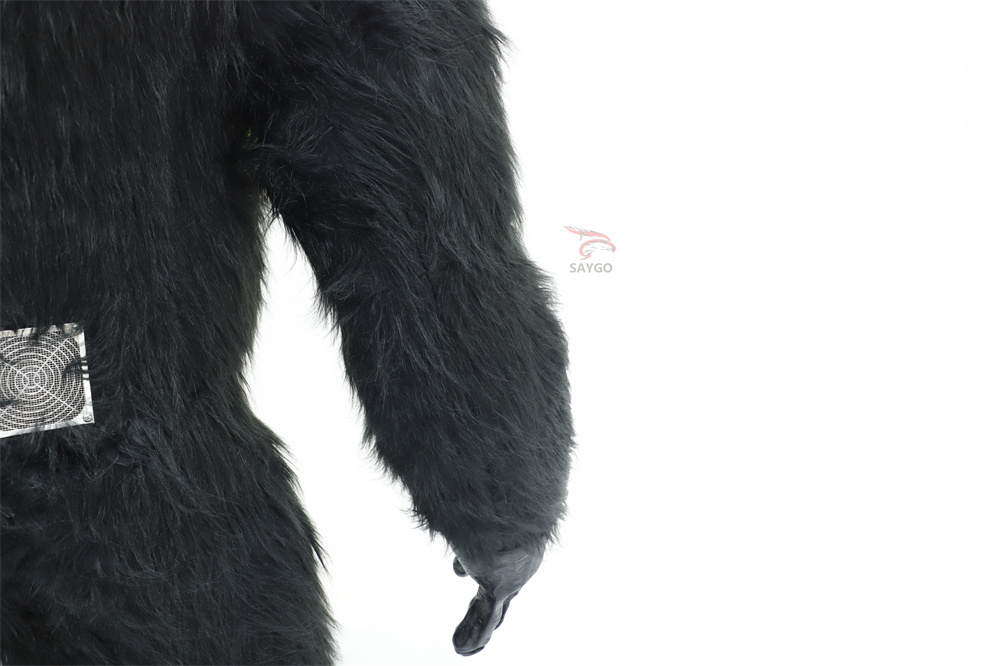 Upright Standing King Kong Goirlla Mascot Costume Walkable Halloween Plush Animal Wearable for King Kong Party Character Cartoon,Big Mascot,Customized 3M Brown Goirlla Mascot Costume Walkable Halloween Plush Animal Wearable for King Kong Party Character Cartoon