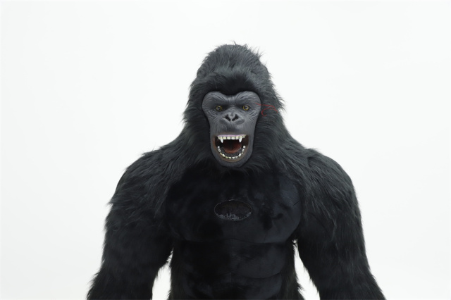 Upright Standing King Kong Goirlla Mascot Costume Walkable Halloween Plush Animal Wearable for King Kong Party Character Cartoon,Big Mascot,Customized 3M Brown Goirlla Mascot Costume Walkable Halloween Plush Animal Wearable for King Kong Party Character Cartoon