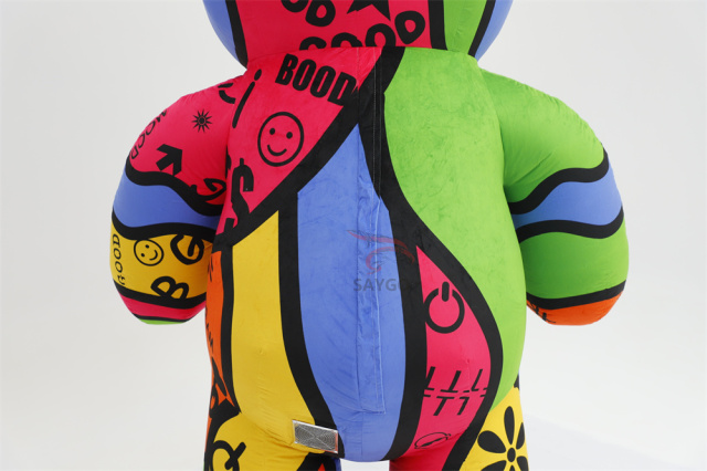 Colorful Power Bear Inflatable Costume Mascot Parade Adult Character Cosplay Animal Birthday Christmas Party Event Plush Set,Big Mascot,Colorful Power Bear Inflatable Costume Mascot Parade Adult Character Cosplay Animal Birthday Christmas Party Event Plush Set