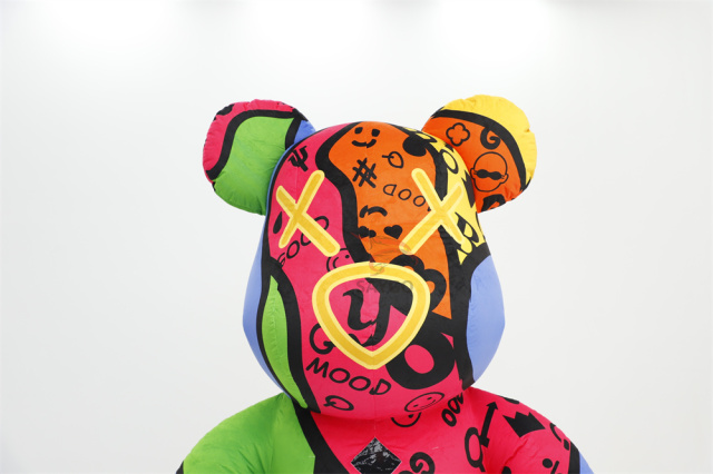 Colorful Power Bear Inflatable Costume Mascot Parade Adult Character Cosplay Animal Birthday Christmas Party Event Plush Set,Big Mascot,Colorful Power Bear Inflatable Costume Mascot Parade Adult Character Cosplay Animal Birthday Christmas Party Event Plush Set