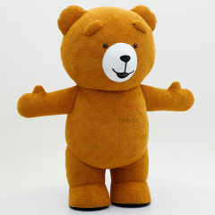 Brown Teddy Bear Inflatable Christmas Costume Cartoon Teddy Bear Moscot Costume for Men Gummy Bear Costumes for Advertising Events,Big Mascot,Brown Teddy Bear Inflatable Christmas Costume Cartoon Teddy Bear Moscot Costume for Men Gummy Bear Costumes for Advertising Events