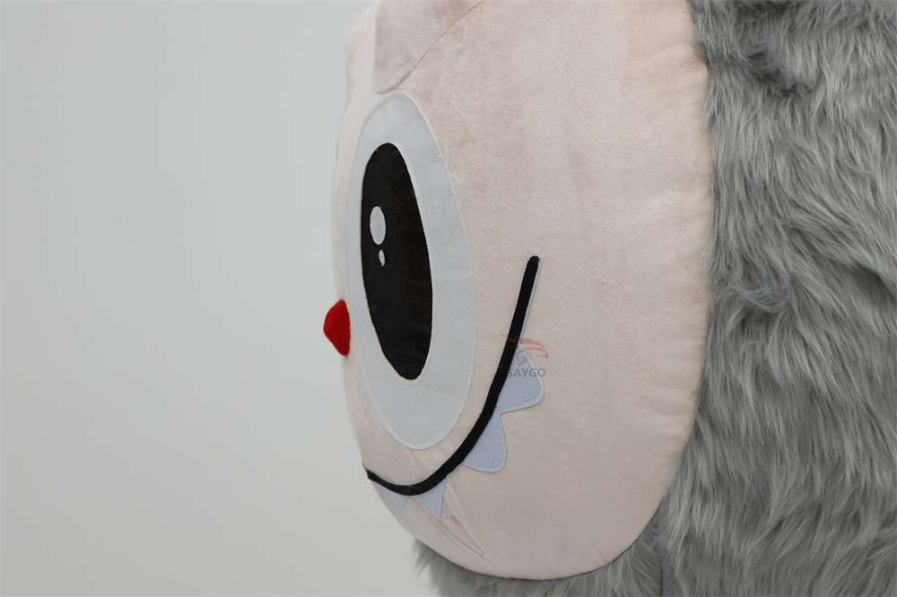 Grey Pop Mart Labubu Anime Party Adult Dress Blow up Popular Cartoon Character Inflatable Mascot Costume,Big Mascot,Grey Pop Mart Labubu Anime Party Adult Dress Blow up Popular Cartoon Character Inflatable Mascot Costume