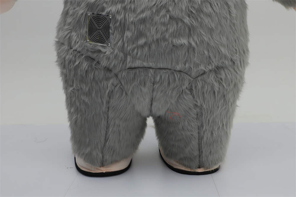 Grey Pop Mart Labubu Anime Party Adult Dress Blow up Popular Cartoon Character Inflatable Mascot Costume,Big Mascot,Grey Pop Mart Labubu Anime Party Adult Dress Blow up Popular Cartoon Character Inflatable Mascot Costume