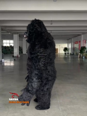 Grey Upright  King Kong Realistic Ape Inflatable Gorilla Anime Cosplay Mascot Costume Theme Fancy Dress,Big Mascot,Hot 2.6m and 3m Inflatable King Kong Realistic Ape Inflatable Gorilla Anime Cosplay Mascot Costume Theme Fancy Dress