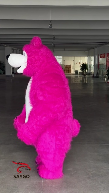 Purple Masha Bear Cosplay Mascotte Inflatable Giant 2M/2.6M Inflatable Mascot Costume in Stock Brown Bear Costume for Sale,Big Mascot,Purple Masha Bear Cosplay Mascotte Inflatable Giant 2M/2.6M Inflatable Mascot Costume in Stock Brown Bear Costume for Sale
