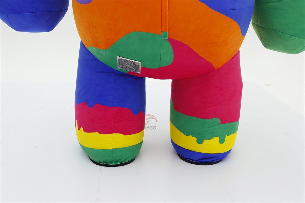 Colorful Star Glasses Bunny Mascot Costume  Clothes for Birthday Party Dress 2/2.6m Celebration Events Rental Inflatable Bunny Rabbit,Big Mascot,Colorful Star Glasses Bunny Mascot Costume  Clothes for Birthday Party Dress 2/2.6m Celebration Events Rental Inflatable Bunny Rabbit